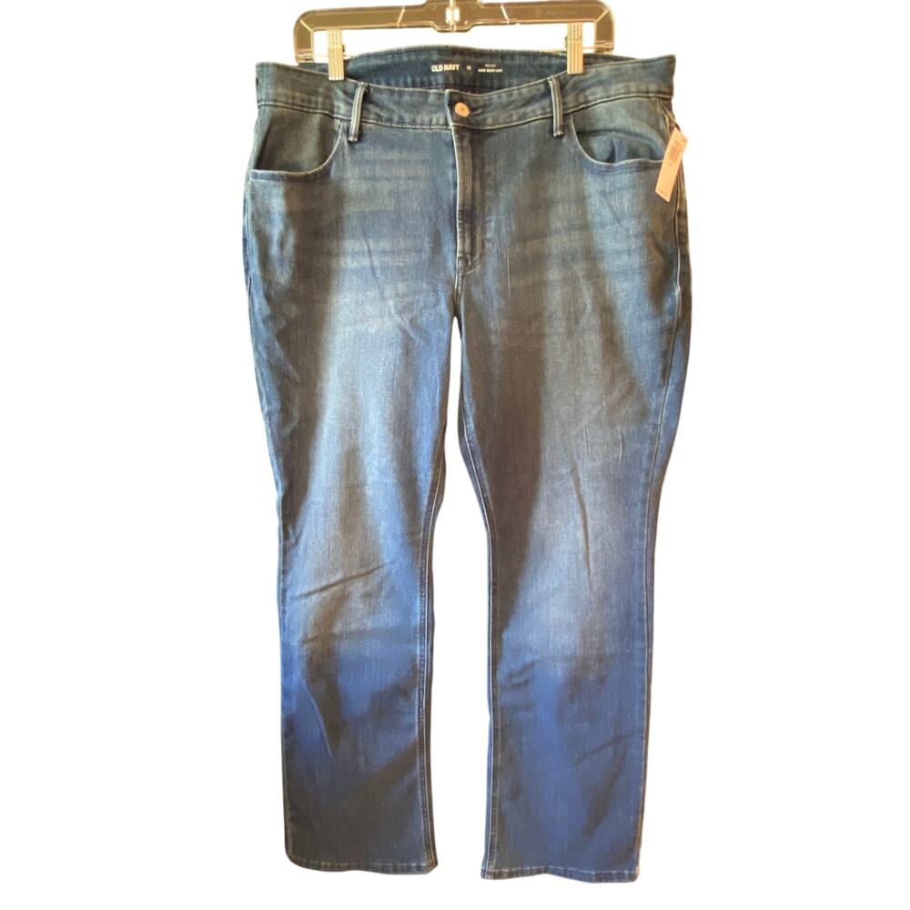 Old Navy Bootcut Jeans Mid-Rise Wow Medium Wash Blue Womens Size 16 NWT